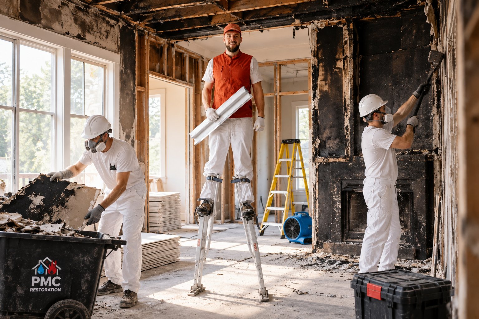 Fire Damage Rebuild in Medford, MA
